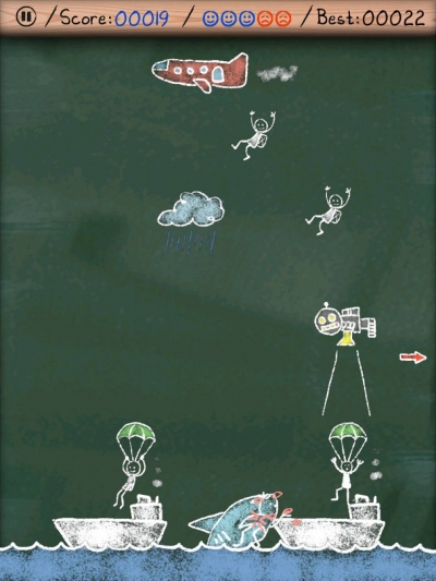 Screen ze hry Parachute Panic