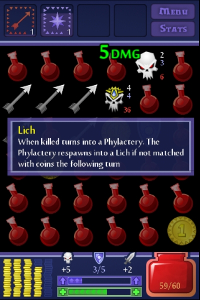 Screen ze hry Dungeon Raid