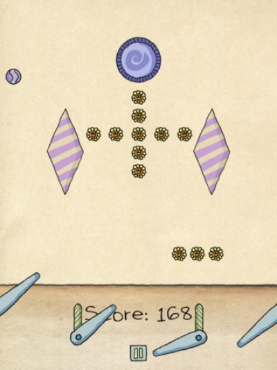 Screen ze hry Paper Pinball