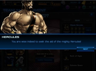 Screen ze hry Marvel: Avengers Alliance