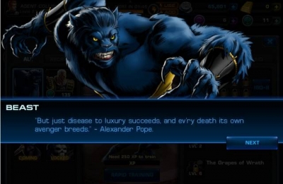 Screen ze hry Marvel: Avengers Alliance