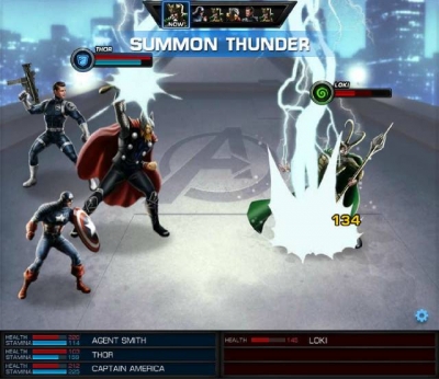 Screen ze hry Marvel: Avengers Alliance