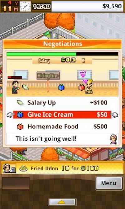 Screen ze hry Cafeteria Nipponica