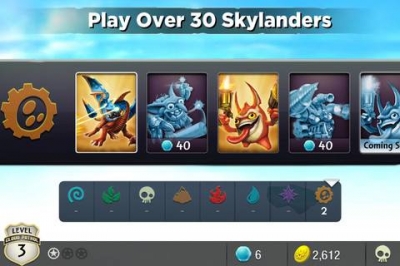 Screen ze hry Skylanders: Cloud Patrol