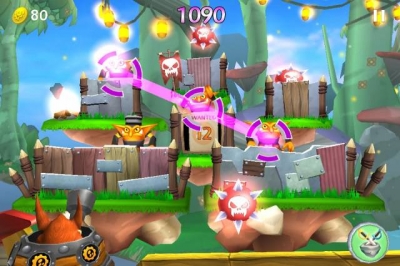 Screen ze hry Skylanders: Cloud Patrol
