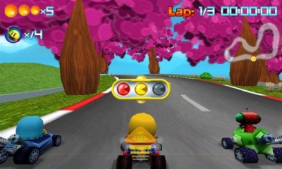 Screen ze hry Pac-Man Kart Rally