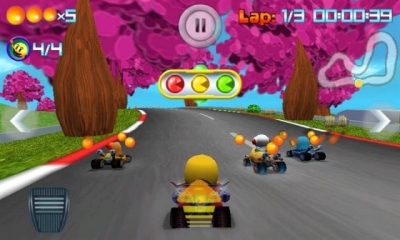 Screen ze hry Pac-Man Kart Rally