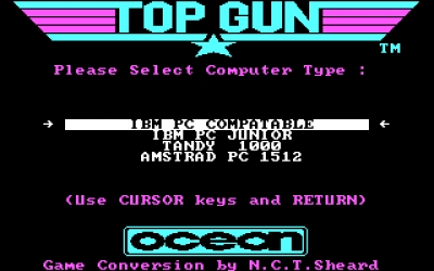 Screen ze hry Top Gun
