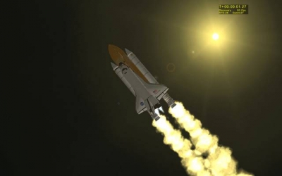 Screen ze hry Space Shuttle Mission 2007
