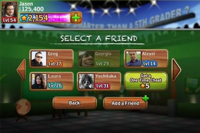 Screen ze hry Are You Smarter Than a 5th Grader? & Friends