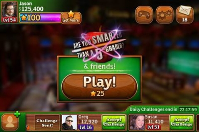 Screen ze hry Are You Smarter Than a 5th Grader? & Friends