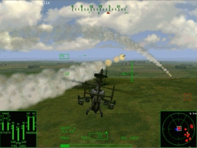 Screen ze hry Gunship!
