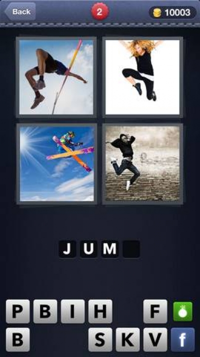Screen ze hry 4 Pics 1 Word