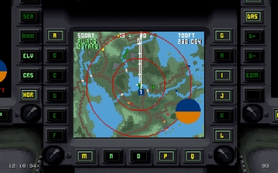 Screen ze hry EF2000 TACTCOM