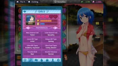 Screen ze hry HuniePop