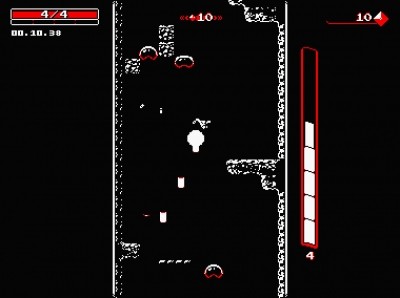 Screen ze hry Downwell