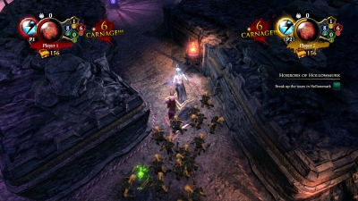 Screen ze hry Overlord: Fellowship of Evil