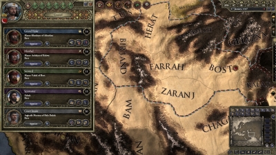 Screen ze hry Crusader Kings II: Persian Portraits