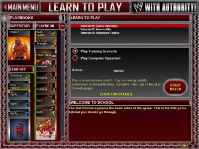 Screen ze hry WWF With Authority!