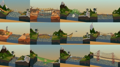 Screen ze hry Poly Bridge