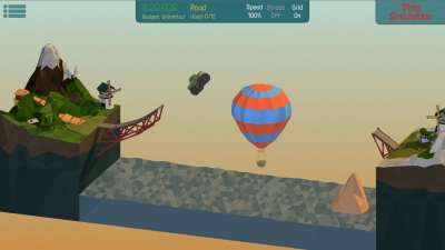 Screen ze hry Poly Bridge