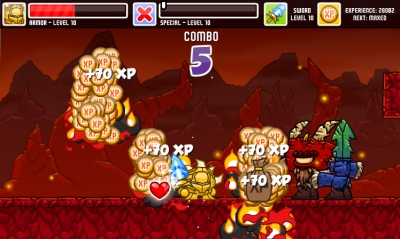 Screen ze hry Super Chibi Knight
