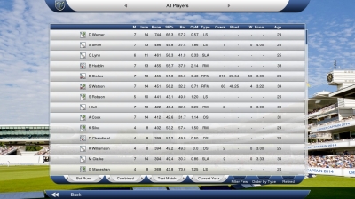 Screen ze hry Cricket Captain 2014