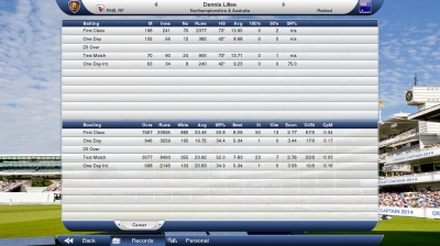 Screen ze hry Cricket Captain 2014