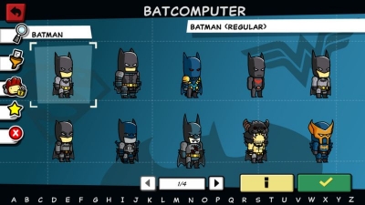 Screen ze hry Scribblenauts Unmasked: A DC Comics Adventure