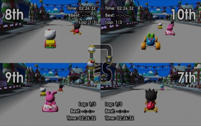 Screen ze hry Hello Kitty and Sanrio Friends Racing
