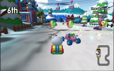 Screen ze hry Hello Kitty and Sanrio Friends Racing