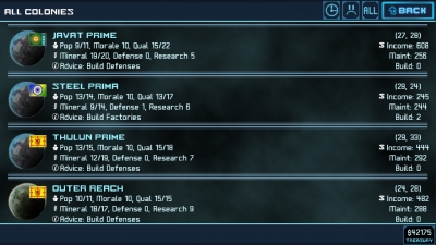 Screen ze hry Star Traders: 4X Empires