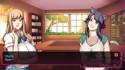 Screen ze hry A Wild Catgirl Appears!