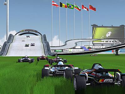 Screen ze hry TrackMania Nations: Electronic Sports World Cup Edition