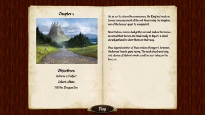 Screen ze hry Legends of Solitaire: Curse of the Dragons