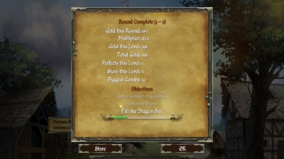 Screen ze hry Legends of Solitaire: Curse of the Dragons