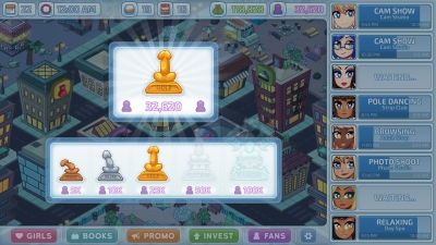 Screen ze hry HunieCam Studio