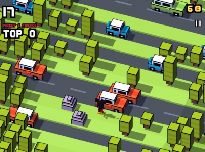 Screen ze hry Disney Crossy Road