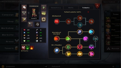 Screen ze hry Dungeon Rushers