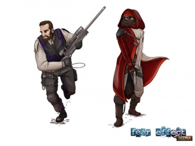 Artwork ke hře Fear Effect: Sedna