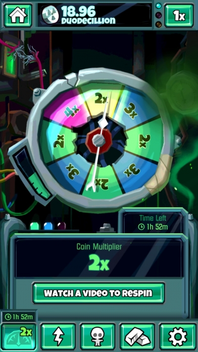 Screen ze hry Doomsday Clicker