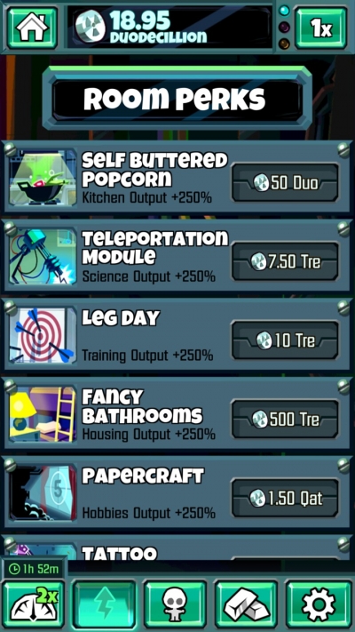 Screen ze hry Doomsday Clicker