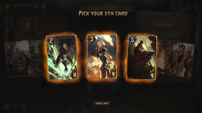 Screen ze hry Gwent: The Witcher Card Game