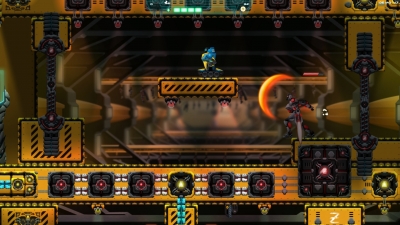 Screen ze hry Robos World: The Zarnok Fortress