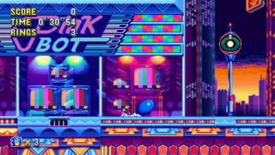 Screen ze hry Sonic Mania