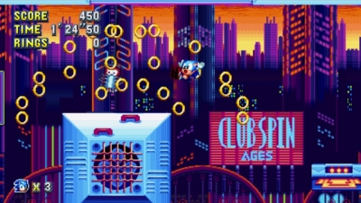 Screen ze hry Sonic Mania