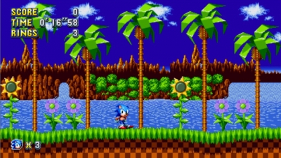 Screen ze hry Sonic Mania