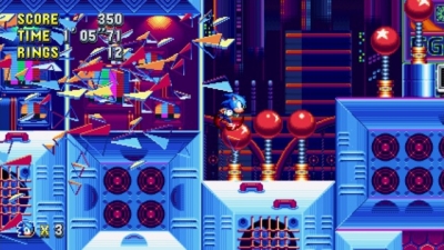 Screen ze hry Sonic Mania