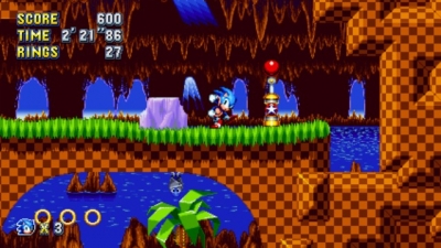 Screen ze hry Sonic Mania