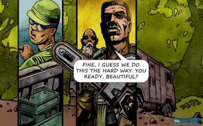 Screen ze hry Chainsaw Warrior: Lords of the Night